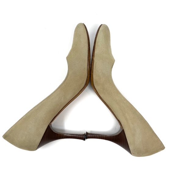 3.1 Phillip Lim Suede Stacked Heel Pumps - Picture 4 of 8